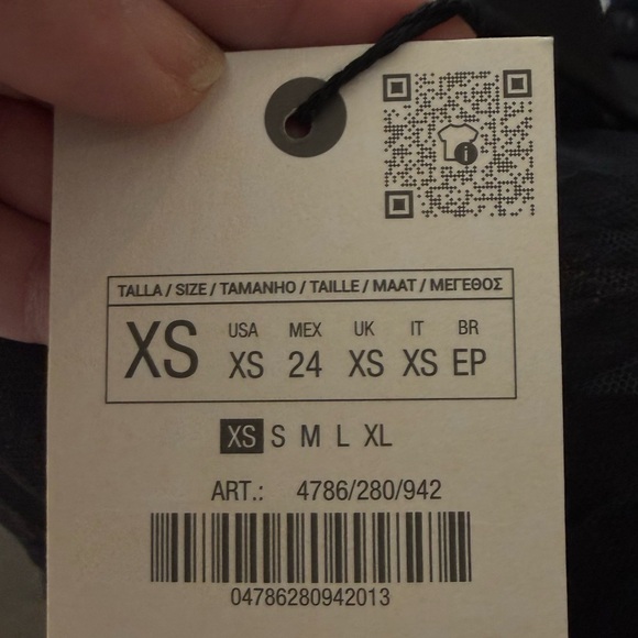 Zara Elegant Black Sheer Blouse - Picture 5 of 9